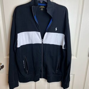 Polo Ralph Lauren Black and White Zip-Up Jacket